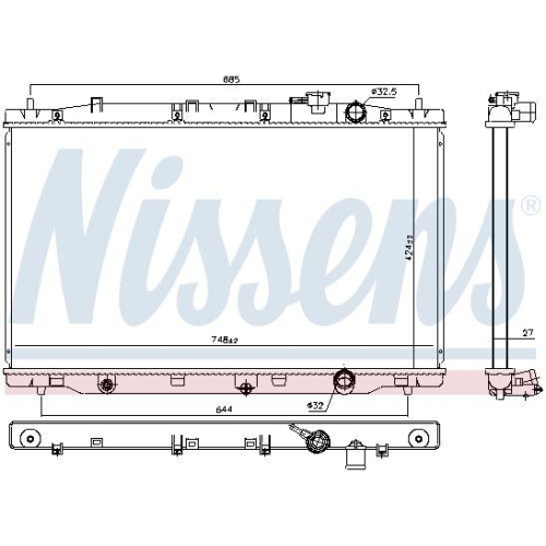 NISSENS K&uuml;hler, Motork&uuml;hlung 606443