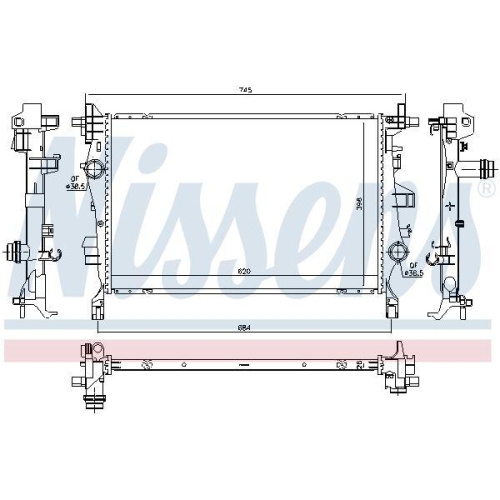 NISSENS K&uuml;hler, Motork&uuml;hlung 606445