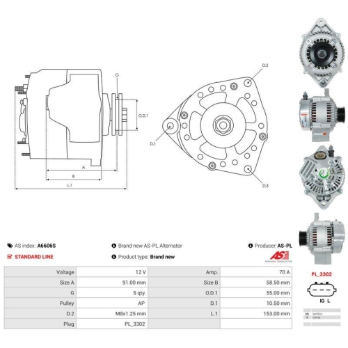 AS-PL Generator AS A6606S