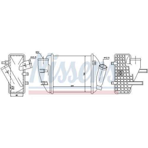 NISSENS Ladeluftk&uuml;hler 96708