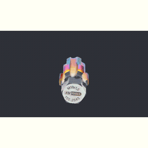 Gewindeschneider mit Führungsbolzen für Lambdasonden, M18x1,5 KS TOOLS 150.2543