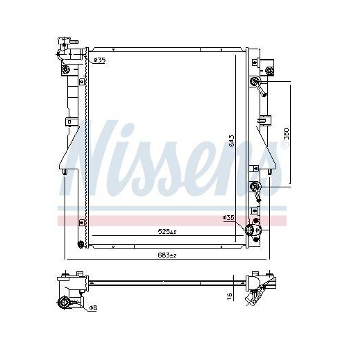 NISSENS K&uuml;hler, Motork&uuml;hlung 606548