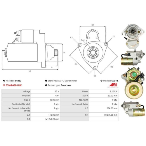 AS-PL Starter AS S6082