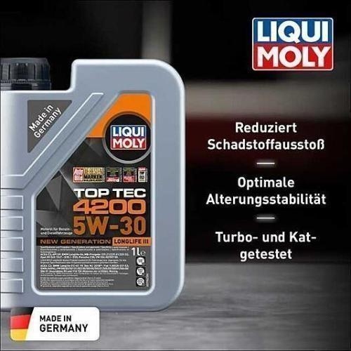 Liqui Moly Top Tec 4200 Motoröl 5W-30 New Generation 4-Liter 504.00 507.00 3706