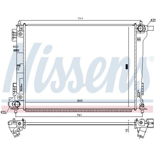 NISSENS K&uuml;hler, Motork&uuml;hlung 666232