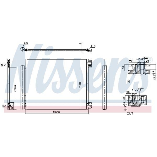 NISSENS Kondensator, Klimaanlage ** FIRST FIT ** 940949
