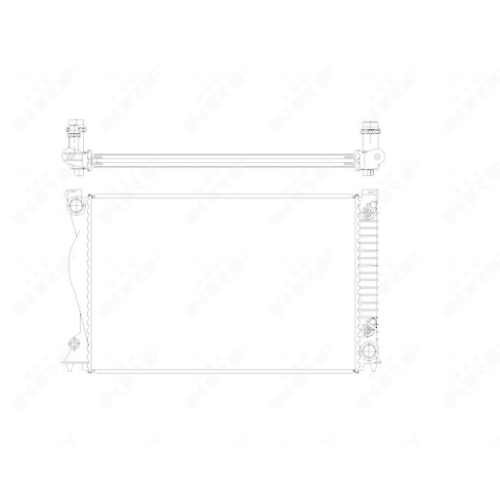 NRF Kühler, Motorkühlung 58220