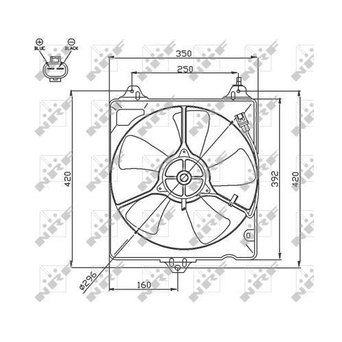 NRF Lüfter, Motorkühlung 47753