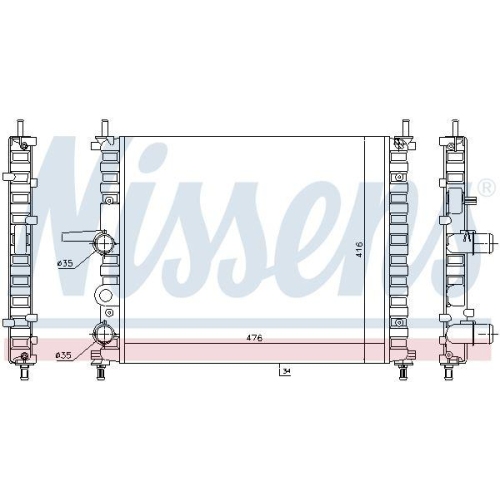 NISSENS K&uuml;hler, Motork&uuml;hlung 617878