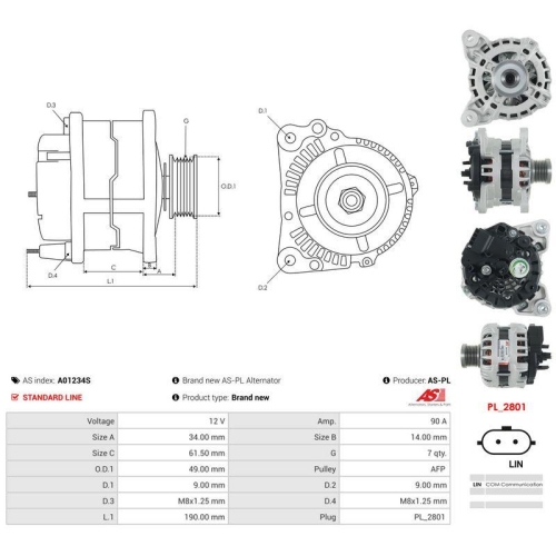 AS-PL Generator AS A01234S