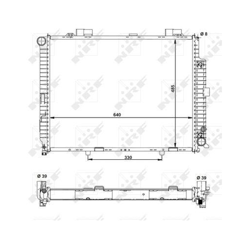 NRF Kühler, Motorkühlung EASY FIT 50575