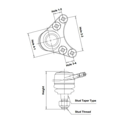 CTR Trag-/F&uuml;hrungsgelenk CB0155