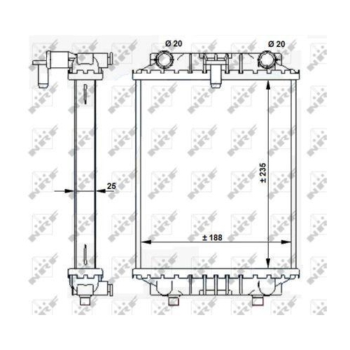 NRF Kühler, Motorkühlung 59183