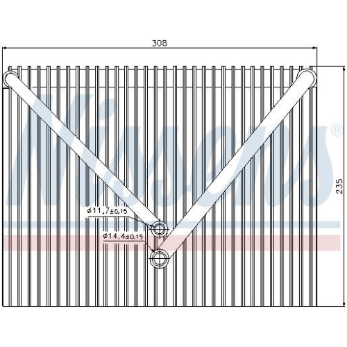 NISSENS Verdampfer, Klimaanlage 92257