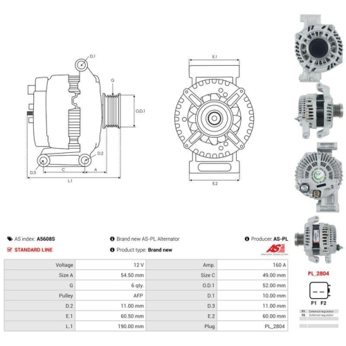 AS-PL Generator AS A5608S