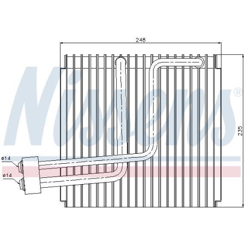 NISSENS Verdampfer, Klimaanlage 92265