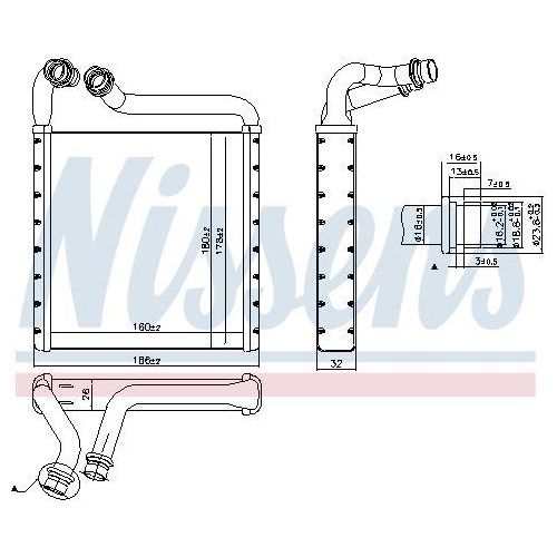 NISSENS Wärmetauscher, Innenraumheizung 73994