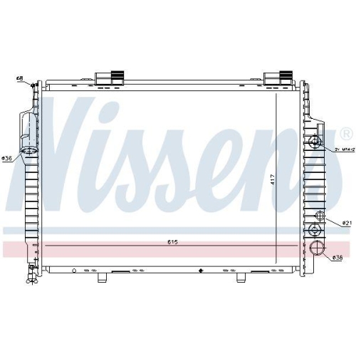 NISSENS Kühler, Motorkühlung 62616