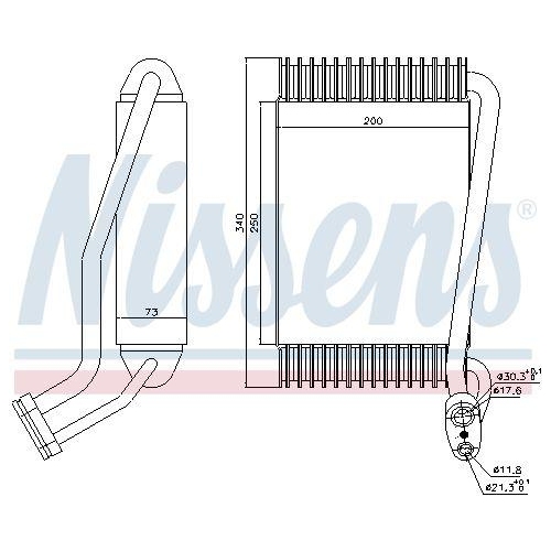 NISSENS Verdampfer, Klimaanlage 92144