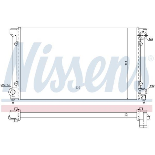 NISSENS Kühler, Motorkühlung 651741