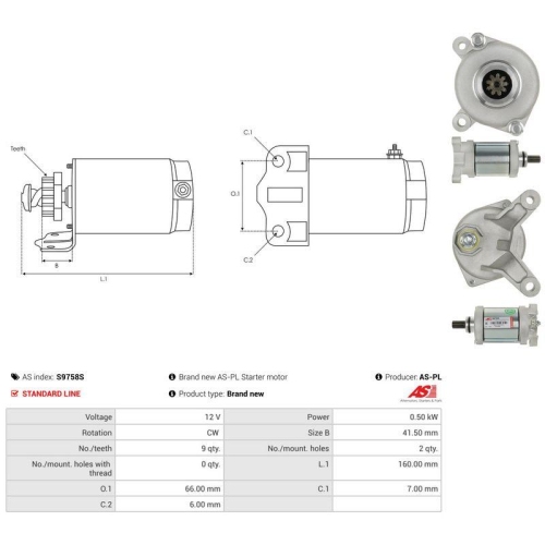 AS-PL Starter AS S9758S