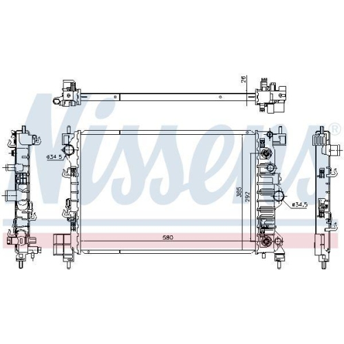 NISSENS K&uuml;hler, Motork&uuml;hlung 630778