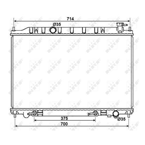NRF K&uuml;hler, Motork&uuml;hlung EASY FIT 53407