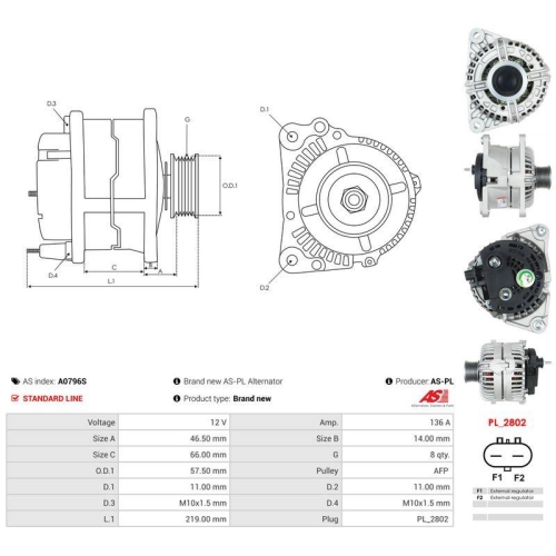 AS-PL Generator AS A0796S