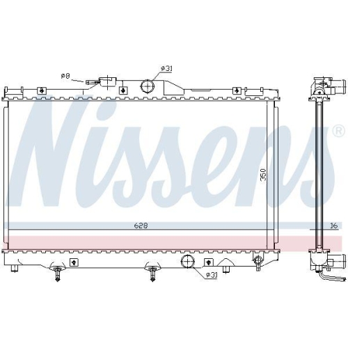 NISSENS Kühler, Motorkühlung 646281
