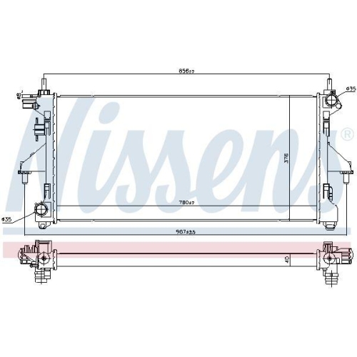 NISSENS K&uuml;hler, Motork&uuml;hlung 606347