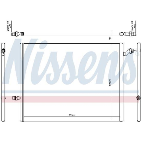 NISSENS Niedertemperaturkühler, Ladeluftkühler 627024
