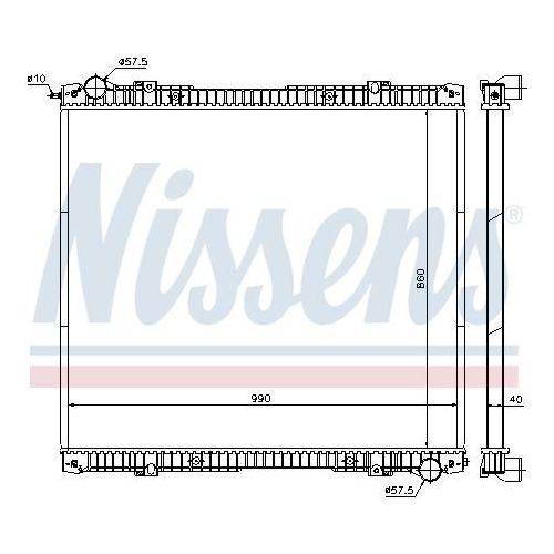 NISSENS K&uuml;hler, Motork&uuml;hlung 640670