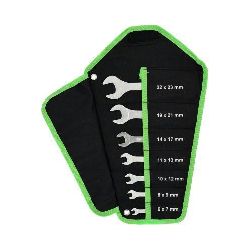 KS TOOLS COMPETITION Doppel-Maulschl&uuml;ssel-Satz, 7-tlg, extra flach