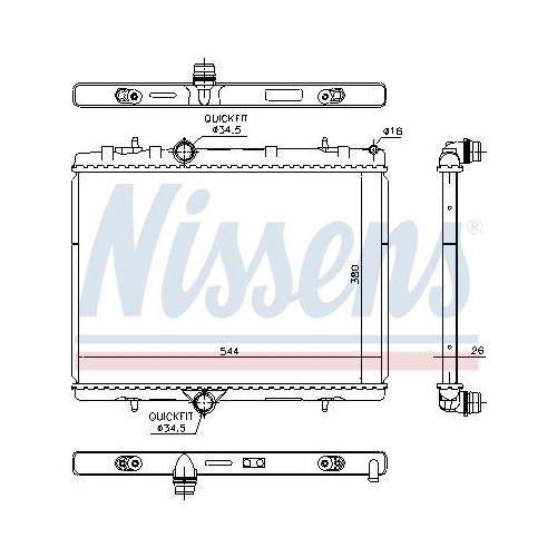 NISSENS K&uuml;hler, Motork&uuml;hlung 636029