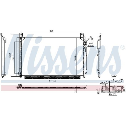 NISSENS Kondensator, Klimaanlage ** FIRST FIT ** 941238
