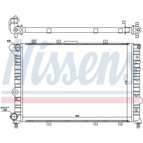 NISSENS K&uuml;hler, Motork&uuml;hlung 60041