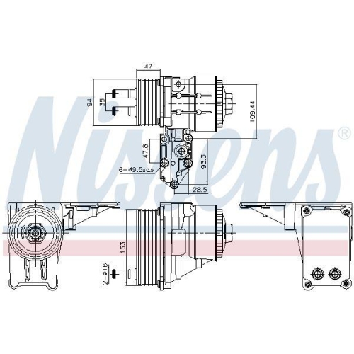 NISSENS &Ouml;lk&uuml;hler, Motor&ouml;l ** FIRST FIT ** 91328