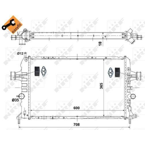 NRF K&uuml;hler, Motork&uuml;hlung EASY FIT 53442