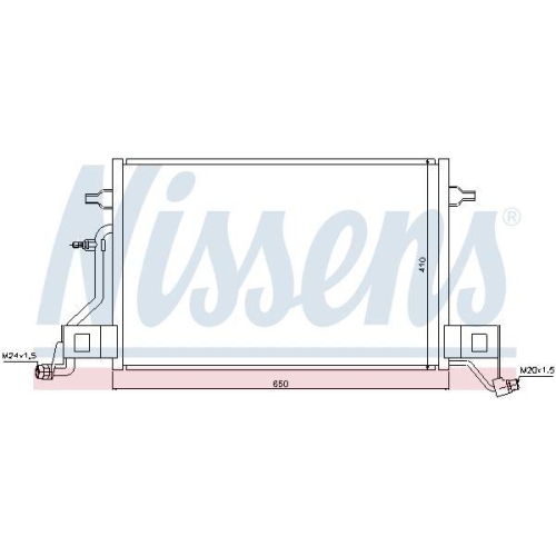 NISSENS Kondensator, Klimaanlage 940002