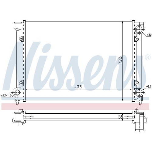 NISSENS Kühler, Motorkühlung 651651
