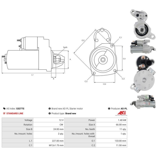 AS-PL Starter AS S3277S