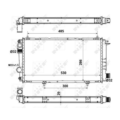 NRF K&uuml;hler, Motork&uuml;hlung EASY FIT 58957