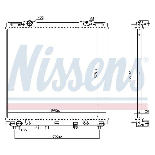 NISSENS K&uuml;hler, Motork&uuml;hlung 666226