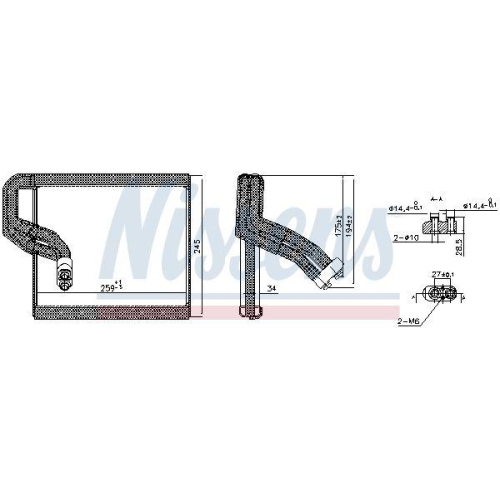 NISSENS Verdampfer, Klimaanlage 92416
