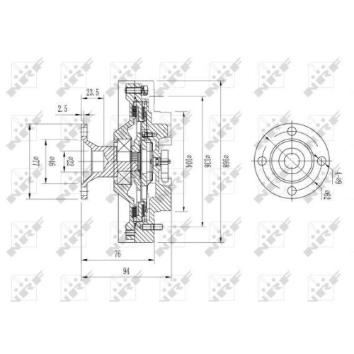 NRF Kupplung, Kühlerlüfter 49579