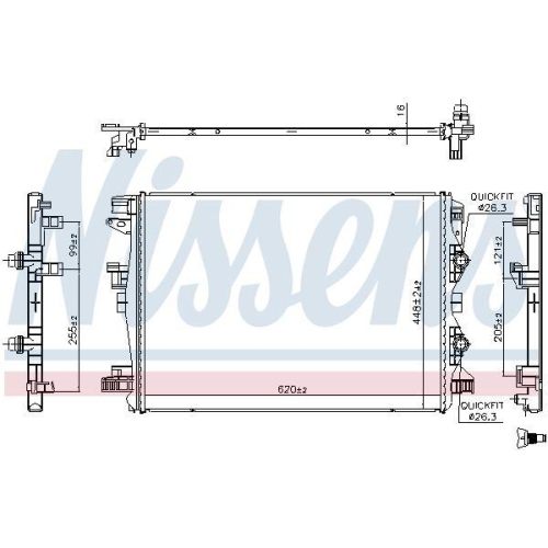 NISSENS K&uuml;hler, Motork&uuml;hlung 607140