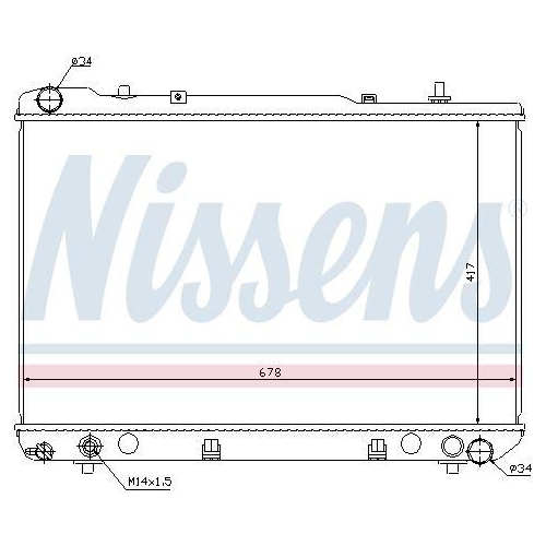 NISSENS K&uuml;hler, Motork&uuml;hlung 61640