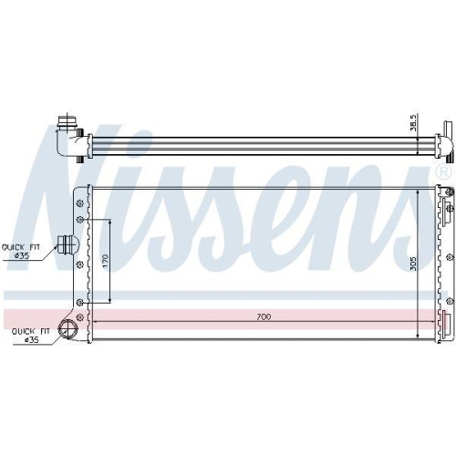 NISSENS K&uuml;hler, Motork&uuml;hlung ** FIRST FIT ** 61887