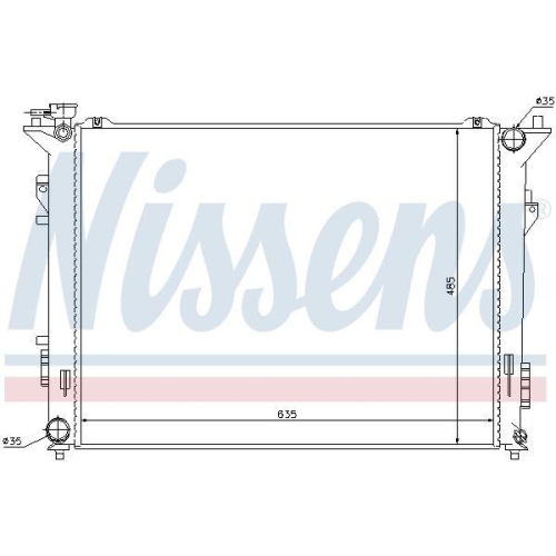 NISSENS K&uuml;hler, Motork&uuml;hlung 66998