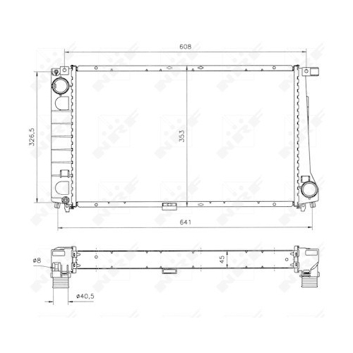 NRF Kühler, Motorkühlung EASY FIT 51568